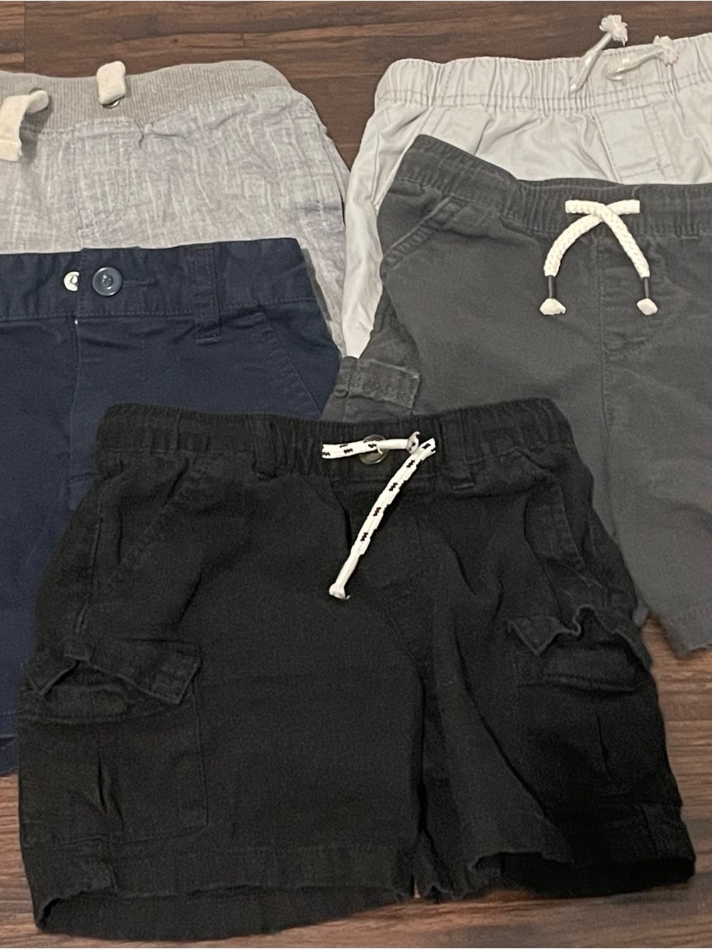 Cat & Jack Kids Cargo Shorts Set - Black, Navy, Gray, Light Gray